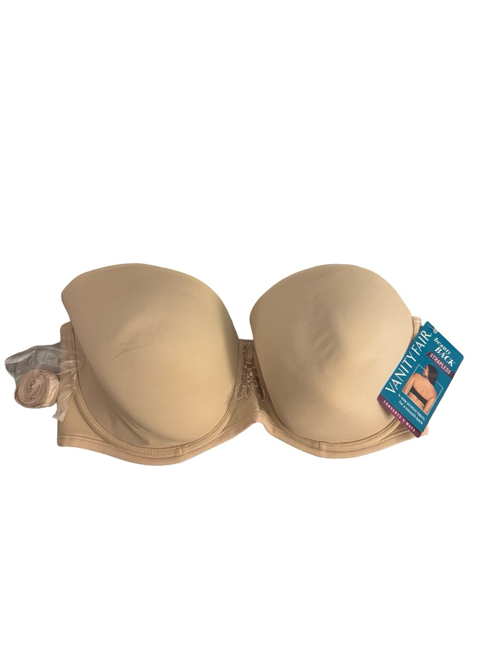 Vanity Fair Beige Strapless Smooth Convertible Bra